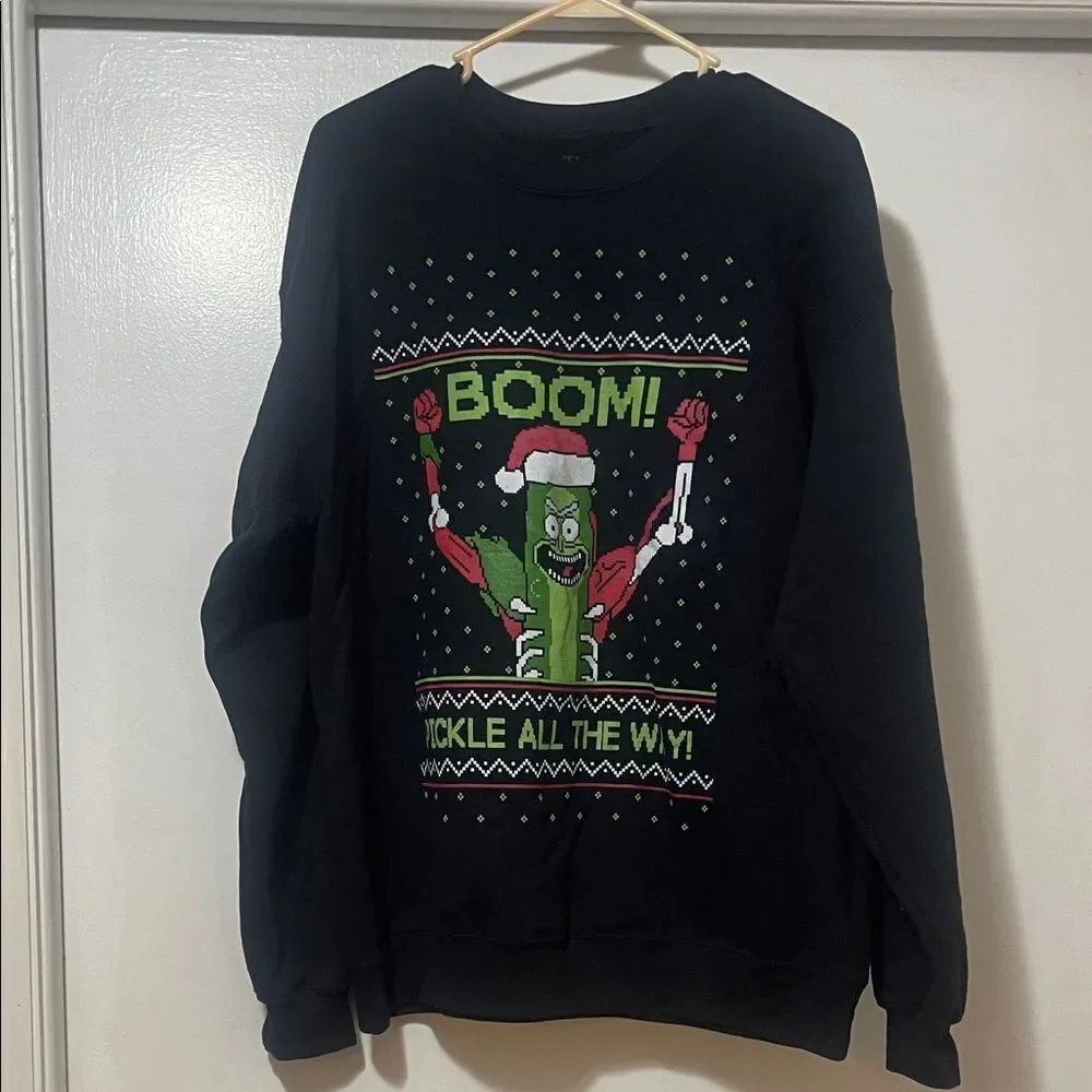 Rick and Morty Christmas sweatshirt  size large